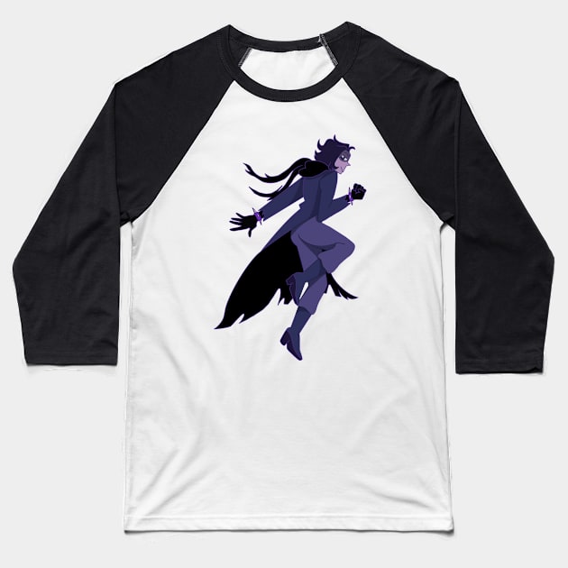 Shadowy Venomous Baseball T-Shirt by madiwohl